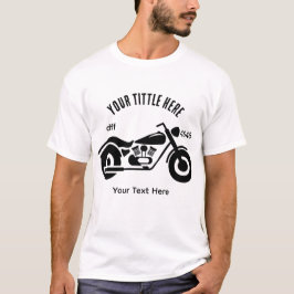 Motorcycle Ride Speed and Freedom Design T-Shirt