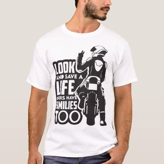 Motorcycle Ride Speed and Freedom Design T-Shirt (Vorderseite)