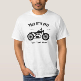 Motorcycle Ride Speed and Freedom Design T-Shirt