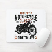 motorcycle river to live mousepad (Mit Mouse)