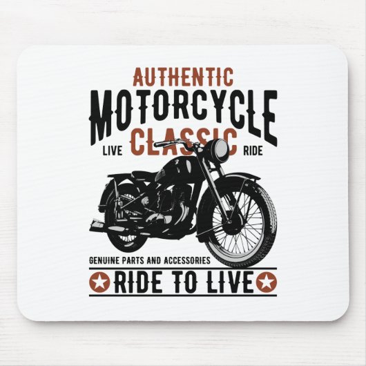 motorcycle river to live mousepad (Vorne)
