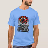 Motorcycle Samurai T-Shirt (Vorderseite)