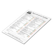 Motorcycle Service Checklist 8.5x11 Notizblock (angewinkelt)