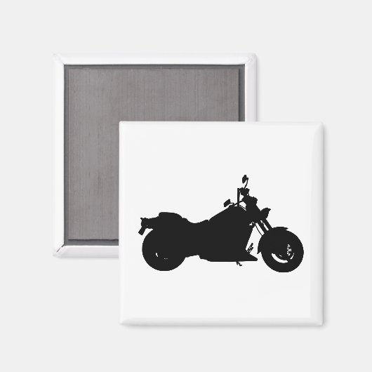 Motorcycle Silhouette Magnet (Vorderseite/Rückseite)