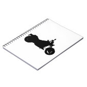 Motorcycle Silhouette Notizblock (Linke Seite)