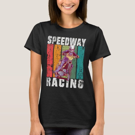 Motorcycle Speedway Racing Flat Track T-Shirt (Vorderseite)