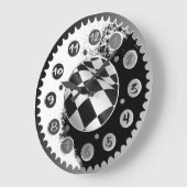 MOTORCYCLE SPROCKET WALL CLOCKS. GROßE WANDUHR (Winkel)