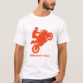 Motorcycle Stunt Silhouette Action Lifestyle T-Shirt