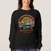 Motorcycle T-Rex Prehistoric Wheels Motorcycle Com Sweatshirt (Vorderseite)