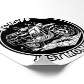 Motorcycle Touring Freedom Mindset Poster (Ecke)