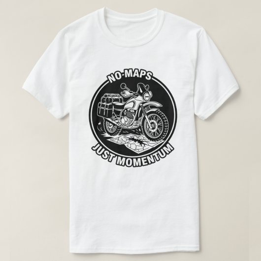 Motorcycle Touring Freedom Mindset T-Shirt (Design vorne)