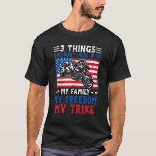 Motorcycle Trike American Biker Rules T-Shirt