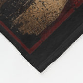 Motorcycle Usa Flag Retro Biker Fleecedecke (Ecke)