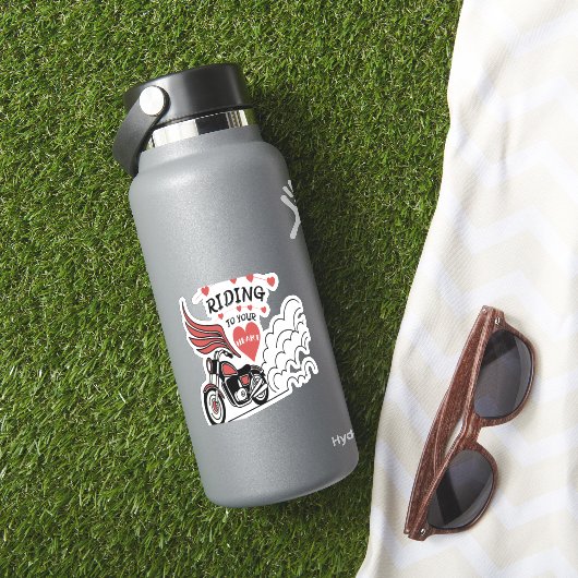 Motorcycle Valentine Aufkleber (HydroFlask Insitu)