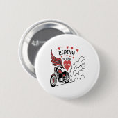 Motorcycle Valentine Button (Vorne & Hinten)