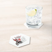 Motorcycle Valentine Untersetzer (Vor Ort)