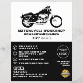 Motorcycle Workshop, Mechanic & Repair Advertising Flyer (Vorne)