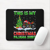 Motorcycle Xmas Tree Lights This Is My Christmas P Mousepad (Mit Mouse)