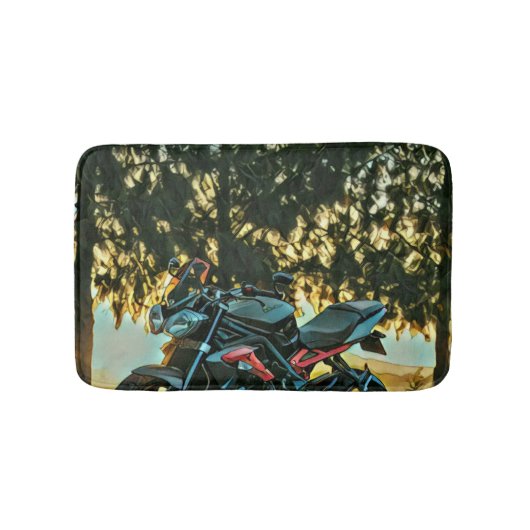 Motorcycles gift badematte (Vorderseite)