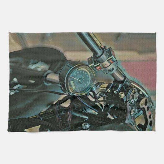 Motorcycles gift geschirrtuch (Horizontal)