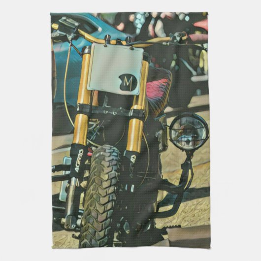 Motorcycles gifts geschirrtuch (Vertikal)