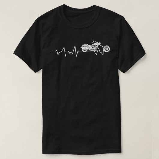 Motorcycles heartbeat t shirt  (Design vorne)