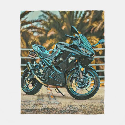 Motorcyclist gifts fleecedecke (Vorderseite)