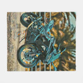 Motorcyclist gifts fleecedecke (Vorderseite (Horizontal))