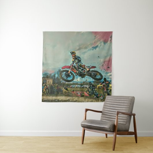 Motorcyclist gifts wandteppich (Beispiel)