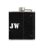 Motorcyle Radfahrer-Trauzeuge-Monogramm Flachmann (Rückseite)