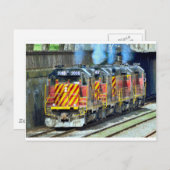 Motoren Postkarte (Vorne/Hinten)