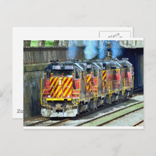 Motoren Postkarte (Vorne/Hinten)