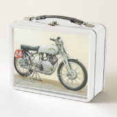 Motorenlunchbox Metall Brotdose (Vorderseite)