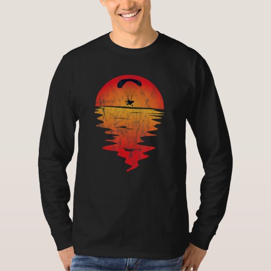 Motorglätter vor der Sunset-Idee T-Shirt (Vorderseite)