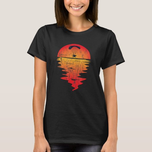 Motorglätter vor der Sunset-Idee T-Shirt (Vorderseite)