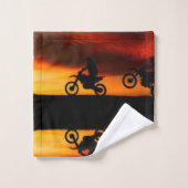 Motorhandtuch Badhandtuch Set (Waschlappen)