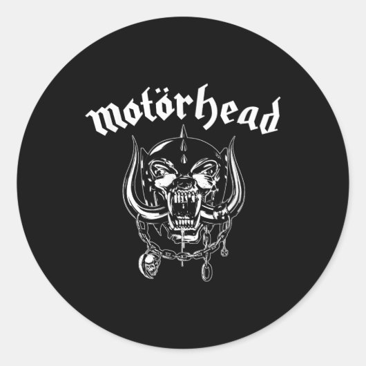 Motörhead - Flachschiefer Runder Aufkleber (Vorderseite)