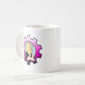 Motorhead Momma - Blondine Kaffeetasse (Vorderseite Links)