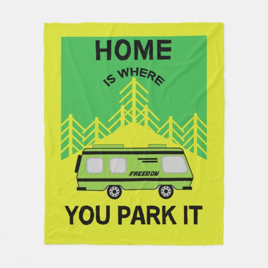 Motorhome-Camping | CAMPING | RV Tasse Fleecedecke (Vorderseite)