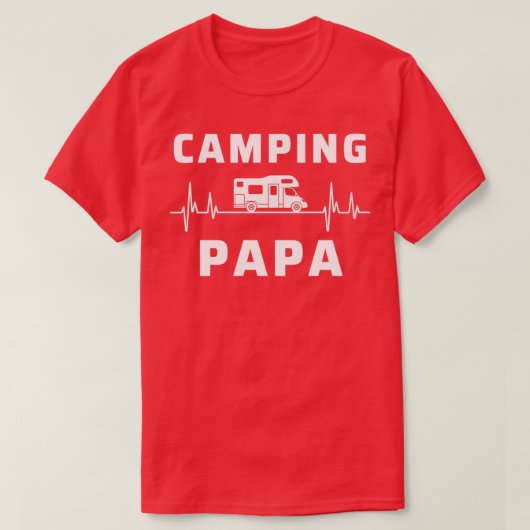Motorhome Camping Papa Camper T-Shirt (Design vorne)