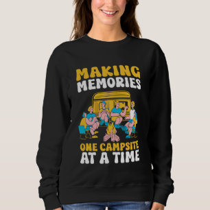 Motorhome Camping Retro Caravan Rv Trailer Sweatshirt