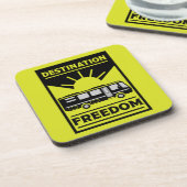 Motorhome Camping RV Freedom Untersetzer (Linke Seite)