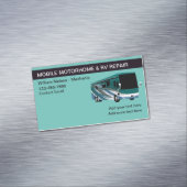 Motorhome Erholung Magnetische Visitenkarte (Beispiel)