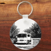 Motorhome in RV Park Schlüsselanhänger (Vorderseite)