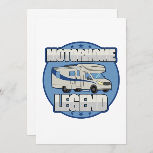 Motorhome Legend RV-Rücktrittsgeschenk Einladung (Vorne/Hinten)