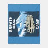 Motorhome RV | Camper | Reisebus | Retro-Tasse Fleecedecke (Vorderseite)