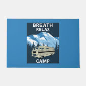 Motorhome RV | Camper | Reisebus | Retro-Tasse Fußmatte (Vorderseite)