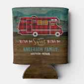 Motorhome RV Camper Reisen Van Rustic Personalisie Dosenkühler (Rückseite)