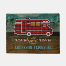 Motorhome RV Camper Reisen Van Rustic Personalisie