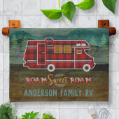 Motorhome RV Camper Reisen Van Rustic Personalisie Geschirrtuch